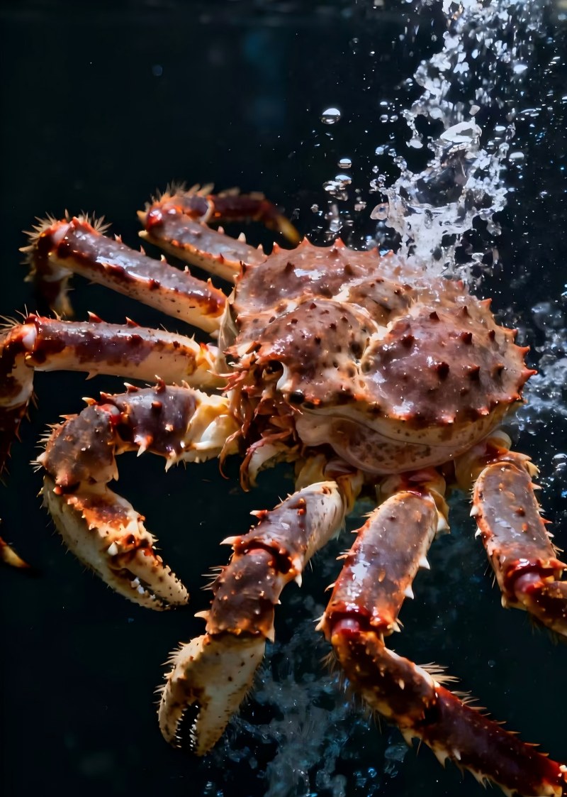 This year, the import trade volume of live king crabs in Xinjiang has exceeded 1