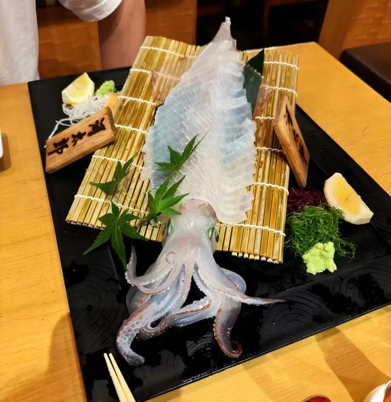 The squid market had a 